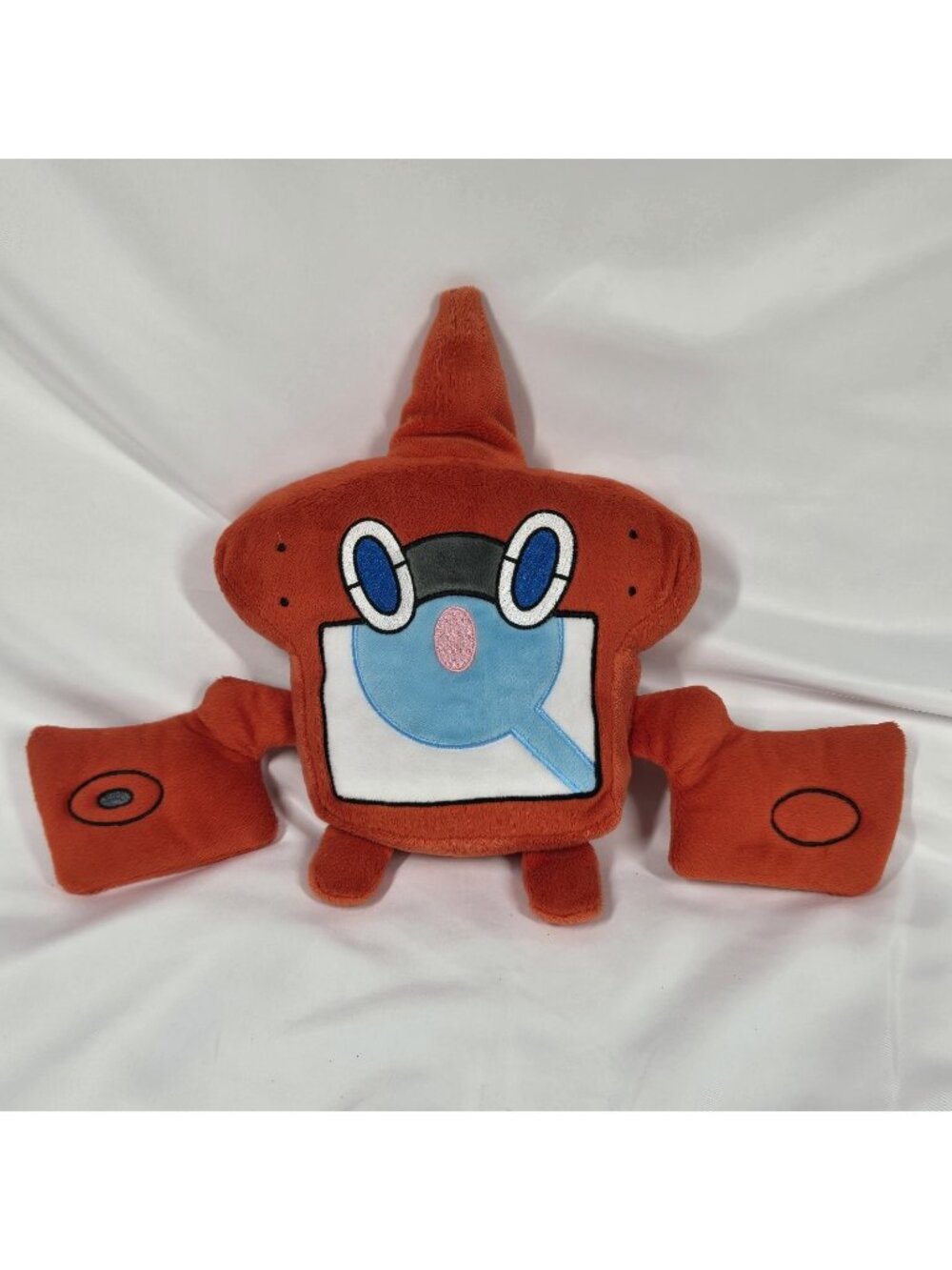 Tomy 2017 Pokemon Rotom Dex Pokedex Red Blue Plush 10” Stuffed Toy